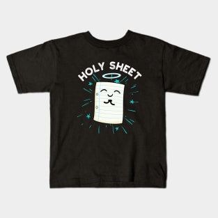 Holy Sheet Funny Paper Pun Kids T-Shirt